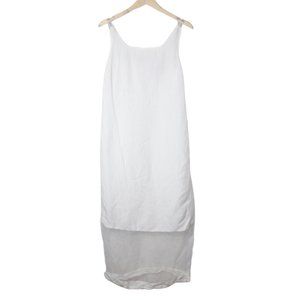Vintage 90s Tower Hill Collection womens dress size 8 white long sleeveless